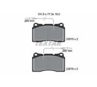 FRONT AXLE FITS CITROËN C8 3.0 V6 BRAKE PAD SET, DISC BRAKE 2357501 TEXTAR