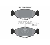 FRONT AXLE FITS CITROËN SAXO 1.4 VTS BRAKE PAD SET, DISC BRAKE 2143001 TEXTAR