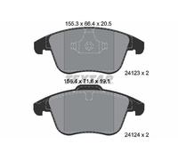 FRONT AXLE FITS FORD GALAXY II 1.6 BRAKE PAD SET, DISC BRAKE 2412301 TEXTAR