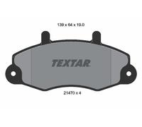 FRONT AXLE FITS FORD TRANSIT BUS 2.0 BRAKE PAD SET, DISC BRAKE 2147001 TEXTAR
