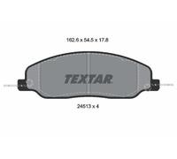 DISC BRAKE PADS SET FOR FORD USA FORD AUSTRALIA MUSTANG CONVERTIBLE TEXTAR