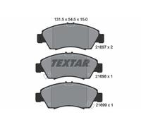 FRONT AXLE FITS HONDA CAPA 1.5 16V BRAKE PAD SET, DISC BRAKE 2169701 TEXTAR