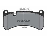 FRONT AXLE FITS MASERATI GHIBLI III 3.0 BRAKE PAD SET, DISC BRAKE 2395501 TEXTAR