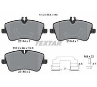 FRONT AXLE FITS MERCEDES-BENZ C-CLASS C BRAKE PAD SET, DISC BRAKE 2314401 TEXTAR