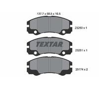 FRONT AXLE FITS OPEL FRONTERA B 2.2 I BRAKE PAD SET, DISC BRAKE 2325001 TEXTAR
