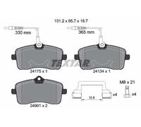 FRONT AXLE FITS PEUGEOT 407 1.8 BRAKE PAD SET, DISC BRAKE 2417501 TEXTAR