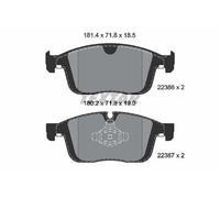 FRONT AXLE FITS VOLVO XC60 I SUV T5 BRAKE PAD SET, DISC BRAKE 2238601 TEXTAR