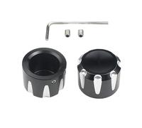 Front Axle Nut Cover | 2X Aluminum Alloy Motorcycle Bolt Covers | Waterproof Exterior Decoration for Vehicles Motorcycle Modification for Travel/Commuting. The