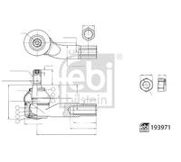 FRONT AXLE RIGHT 193971 TIE ROD END FITS VW POLO IV SALOON 1.9 TDI