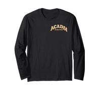 (Front & Back) Acadia National Park Maine Long Sleeve T-Shirt