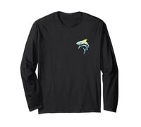Front Back Cool Shark Lover Marine Biology Nautical Shark Long Sleeve T-Shirt