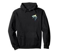 Front Back Cool Shark Lover Marine Biology Nautical Shark Pullover Hoodie