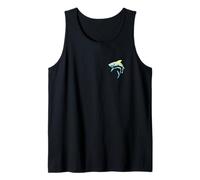 Front Back Cool Shark Lover Marine Biology Nautical Shark Tank Top