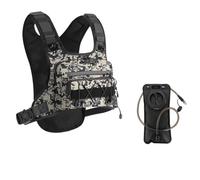 Front & Back Cycling Vest Pack for Men - Hydration Ready, 2L Storage, Breathable Mesh, Chest Bag Hydration Ready Cycling Vest Pack for Men, Mochila de Agua Para Correr, for Hiking (#5,Black)