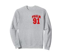 FRONT BACK DESIGNS, Psalm 91 The Lord Is My Refuge Christian Sweatshirt