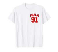Front Back Designs, Psalm 91 The Lord is My Refuge Christian T-Shirt