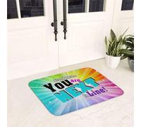 Front Back Door Mats with Non Slip Backing Stand Here You are Next in Line Sparkle 16" x 24" Welcome Entrance Floor Mat for Outdoor Entry Way, Bathroom Kitchen Rugs,24ap02daA03