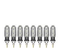 Front Back Indicators For APRILIA RS660 RS125 Shiver 750 | RSV4 RSV4R Motorcycle Turn Signal Light Flasher Lamp Indicators(Transparent,8Pcs)