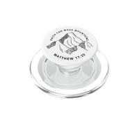 Front & Back Print Christian Faith Can Move Mountains PopSockets PopGrip for MagSafe