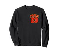 (FRONT & BACK) Psalm 91, The Lord Is My Refuge - Red Yellow Sweatshirt