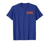 Front & Back Search and Rescue SAR EMS T-Shirt, Men, Royal Blue, Large