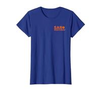 Front & Back Search and Rescue SAR EMS T-Shirt, Women, Royal Blue, X-Small