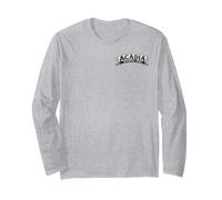 (Front & Back) Top Destinations of Acadia National Park Maine Long Sleeve T-Shirt