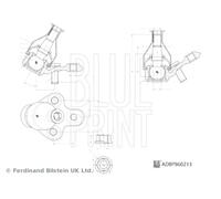 Front Ball Joint Right Left BLUE RPINT Fits SUZUKI Swace TOYOTA 18- T4333-009A5