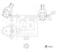 Front Ball Joint Right Left FEBI Fits SUZUKI Swace TOYOTA 18- T4333-009A5