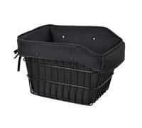 Front Basket Bike Basket Front Rack Metal Wire Basket Front Carrier Steel Frame Oxford Liner Open Top Quick Load suitable for commuting shopping, 40x33x28cm, style to 3