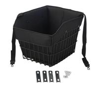 Front Basket Bike Basket Front Rack Metal Wire Basket Front Carrier Steel Frame Oxford Liner Open Top Quick Load suitable for commuting shopping, 40x33x28cm, style to 1
