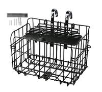 Front Basket For Bike,Large Foldable Storage Holder,Mountain Bike Basket Handlebar Mount | For Men Women Adults Cycling Commuting Riding Road Electric Scooter Outdoor Cargo Gear