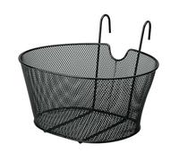 LAMPA 94531 Mesh Net Oval Front Basket, Black