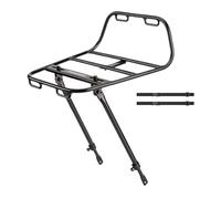 Front Bicycle Holder, Aluminium Luggage Rack for Storage | with Straps for Bicycle Luggage Rack - for Garage Wall Indoor Parking Beach Cycling Mobility Trolley