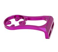 Front Bike Computer Combo Mount Sturdy Aluminum Strong Material for Outdoor Riding 2 X Bracket for GPS, Suitable Stem Center Distance, Black (Purple)