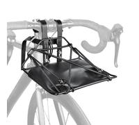 Front Bike Rack Adjustable Universal Metal No Scratch Carrier | Front Mount Luggage Cargo Shelf for Daily Commuting, Outdoor Travel, Cycling, Road, Track