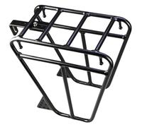 Front Bike Rack, Heavy Duty Aluminium Alloy Multipurpose Trapezoidal Design Bike Cargo Rack with Adjustable Connecting Rod for Cargo Luggage
