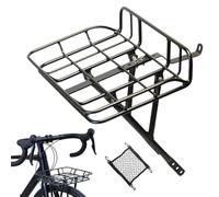 Front Bike Rack - Lightweight Bracket Luggage Holder - Luggage Touring Carrier Racks | for Biking Cycling Touring Delivery Travel Suitcase Backpack Grocery Baskets Handbags