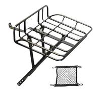 Front Bike Rack - Lightweight Cargo Carrier Bracket | Luggage Touring Carrier Racks - for Biking Cycling Touring Delivery Travel Suitcase Backpack Grocery Baskets Handbags