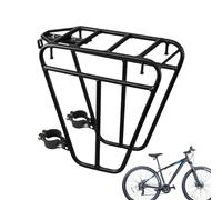 Front Bike Rack - Lightweight Steel Frame Support, Versatile Storage Shelf, Bicycle Cargo Organizer, Secure Attachment For Luggage | Mountain Biking With Fitness Fishing Outdoor Activities Family Tour