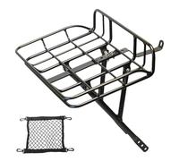 Front Bike Rack - Stable Luggage Carrier Cargo Racks | Heavy Duty Bicycle Front Basket Mount Stable Load Bearing Cycling Travel Rack for Suitcase, Backpack, Grocery Bags