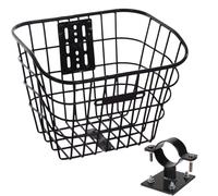 Front Bikes Basket - Bike Basket | Dog & Cat Holder Carrier | Quick Release Easy Install | Cycle Bag Shopping Crate | Removable Scooter Handlebar Bag For Pets Grocery Storage Travel Use
