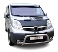 Front Black Half Bonnet Hood Bra Cover Protector Guard For Vauxhall Opel Vivaro Renault Trafic Nissan Primastar 2001-2014