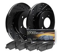 [FRONT] BLACK HART DRILL/SLOT DISC BRAKE ROTORS AND HEAVY DUTY PAD BHCF.4413402