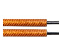 Front Bonnet Gas Struts For Demio DJ 2014 Present Front Bonnet Hood Modify Gas Carbon Fiber Spring Damper Lift Support(GOLD CARBON FIBER)