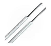 Front Bonnet Gas Struts For SsangYong For Korando C300 2019-present Front Bonnet Gas Springs Shock Absorbers Lift Supports Dampers 2 Hood Struts(Silver Carbon Fiber)