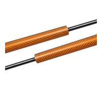 Front Bonnet Hood Damper Shock Gas Spring Front Hood Bonnet Struts Lift Supports Shock Dampers Absorber Rod Prop Spring For S-Max 2006-2014 For Galaxy 2006-2015(Carbon Fiber Orange)