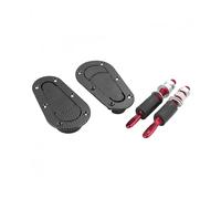 Front Bonnet Lock latchs Racing Car Quick Release Bonnet Lock Hood Pins Latch No Key Locking Kit(Carbon Fiber)