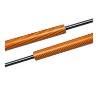 Front Bonnet Refit Lift Support Rod Spring Damper Shock Absorber Prop For Subaru For Forester SF 1997 1998-2002 KLAUER(Carbon pattern Orange)