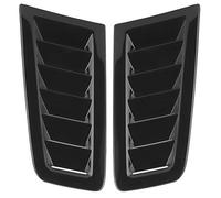Front Bonnet Vent, Akozon Car Hood Vent Scoop Kit, Air Flow Intake Louvers Hoods, Vents Bonnet Cover for Focus RS MK2 Style(Black)